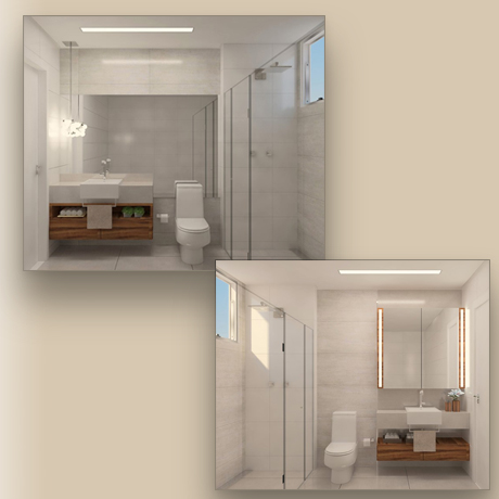 Seu banheiro com beleza, conforto e Designer!